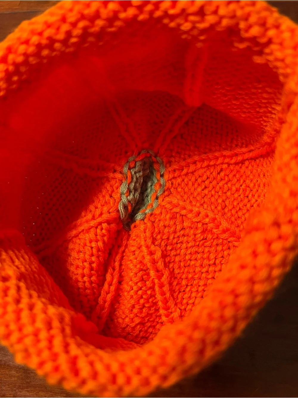 Orange Pumpkin Knit Hat - Kids Costume Hat
